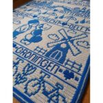 Dutchies Blanket Blauw Stylecraft rijen